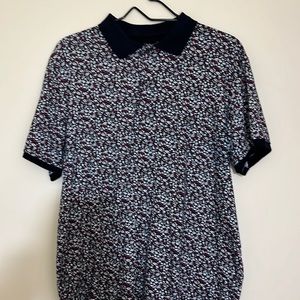 Stylish red/white and blue golf shirt!  Size XL